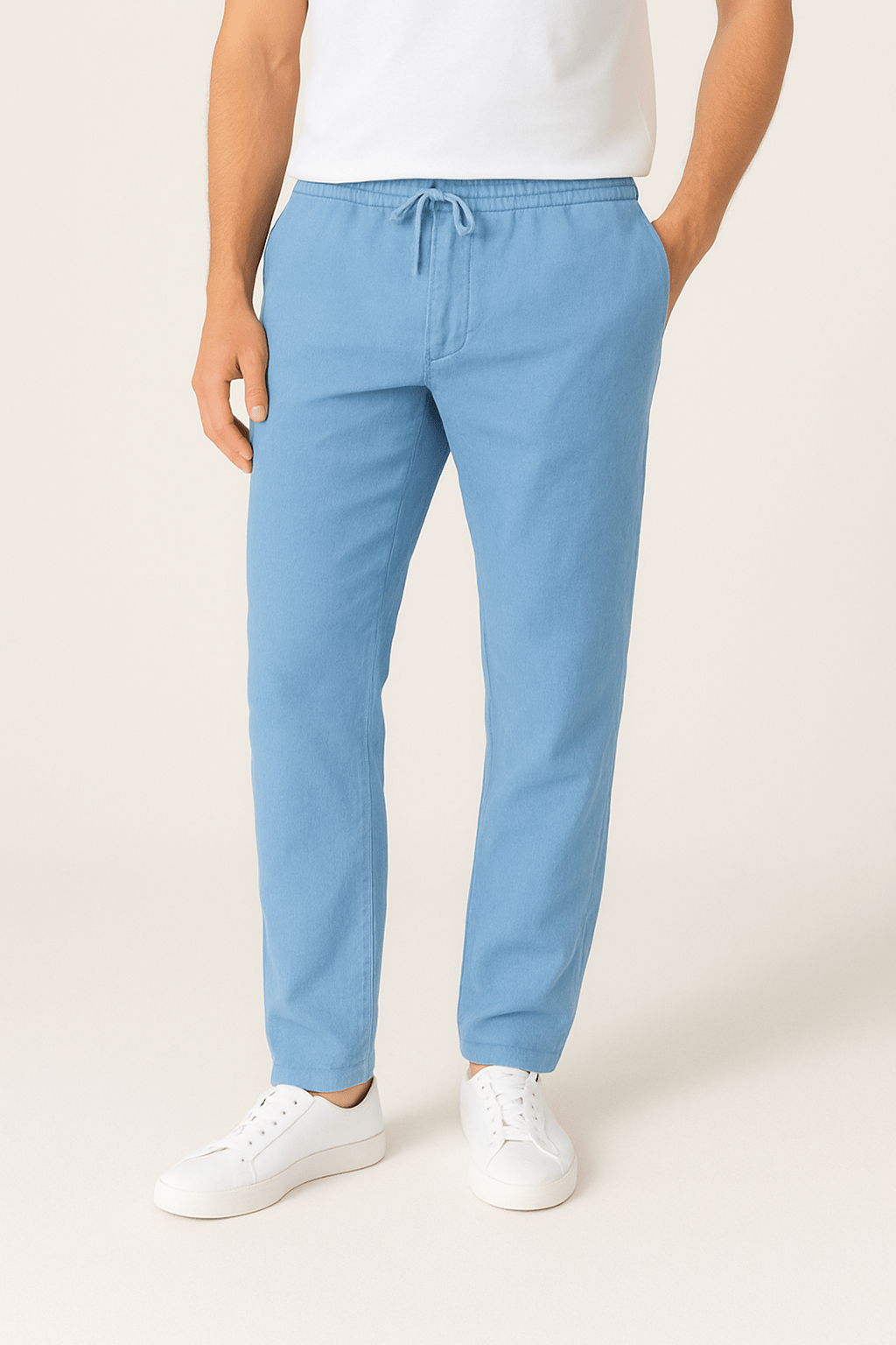 Sahari - Herren Stoffhose | Atmungsaktiv, Elastischer Bund, Lässiger Schnitt