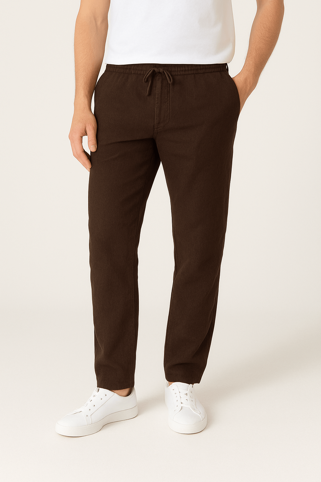 Sahari - Herren Stoffhose | Atmungsaktiv, Elastischer Bund, Lässiger Schnitt
