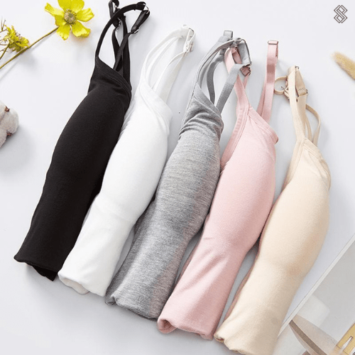 Sahari - Damen Top | Integrierter BH, Seidig weich