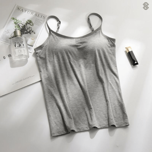 Sahari - Damen Top | Integrierter BH, Seidig weich