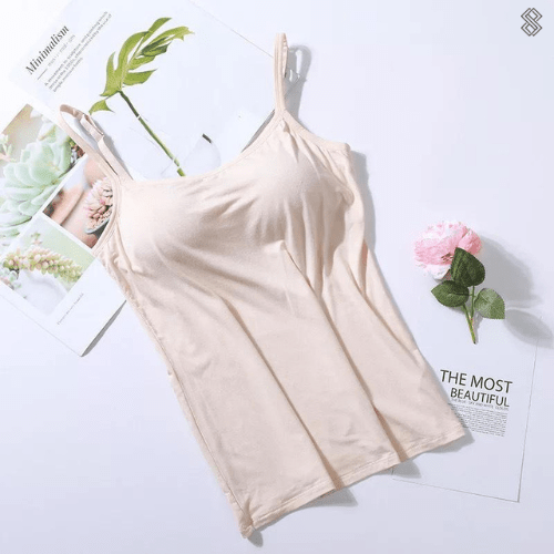 Sahari - Damen Top | Integrierter BH, Seidig weich