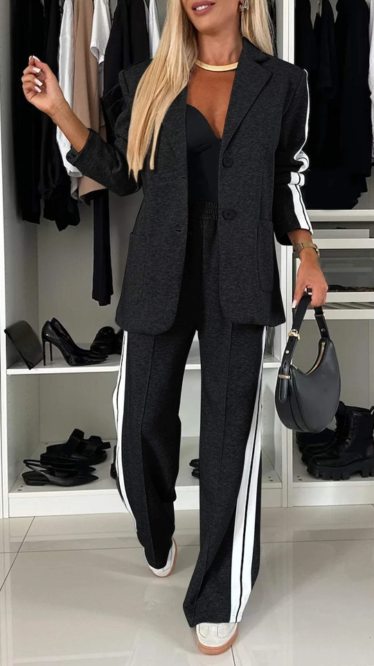 Sahari - Damen Trainingsanzug | Elegante Blazer-Optik, Bequeme Passform, Atmungsaktiv