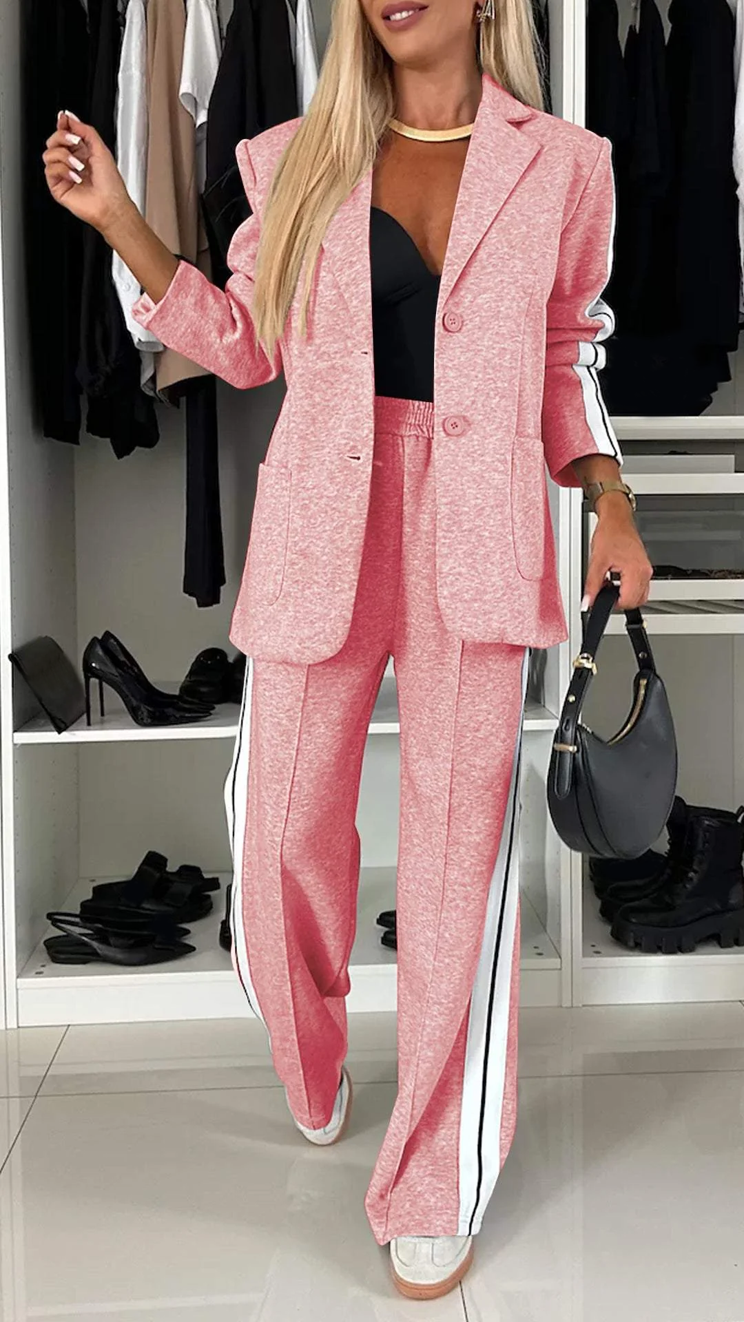 Sahari - Damen Trainingsanzug | Elegante Blazer-Optik, Bequeme Passform, Atmungsaktiv