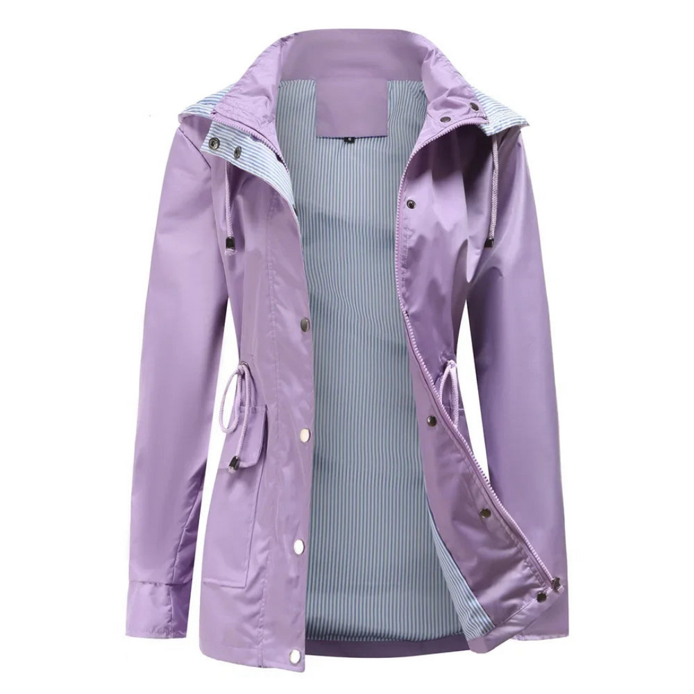 Sahari - Damen Trenchcoat | Wasserdicht, Abnehmbare Kapuze, Allwetterjacke