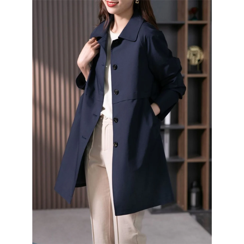 Sahari - Damen Trenchcoat | Wasserdicht, Klassisch, Mittlere Länge