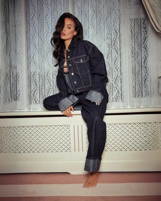 Sahari - Damen Tweedeliges Set | Denim, Stilvoll und Komfortabel