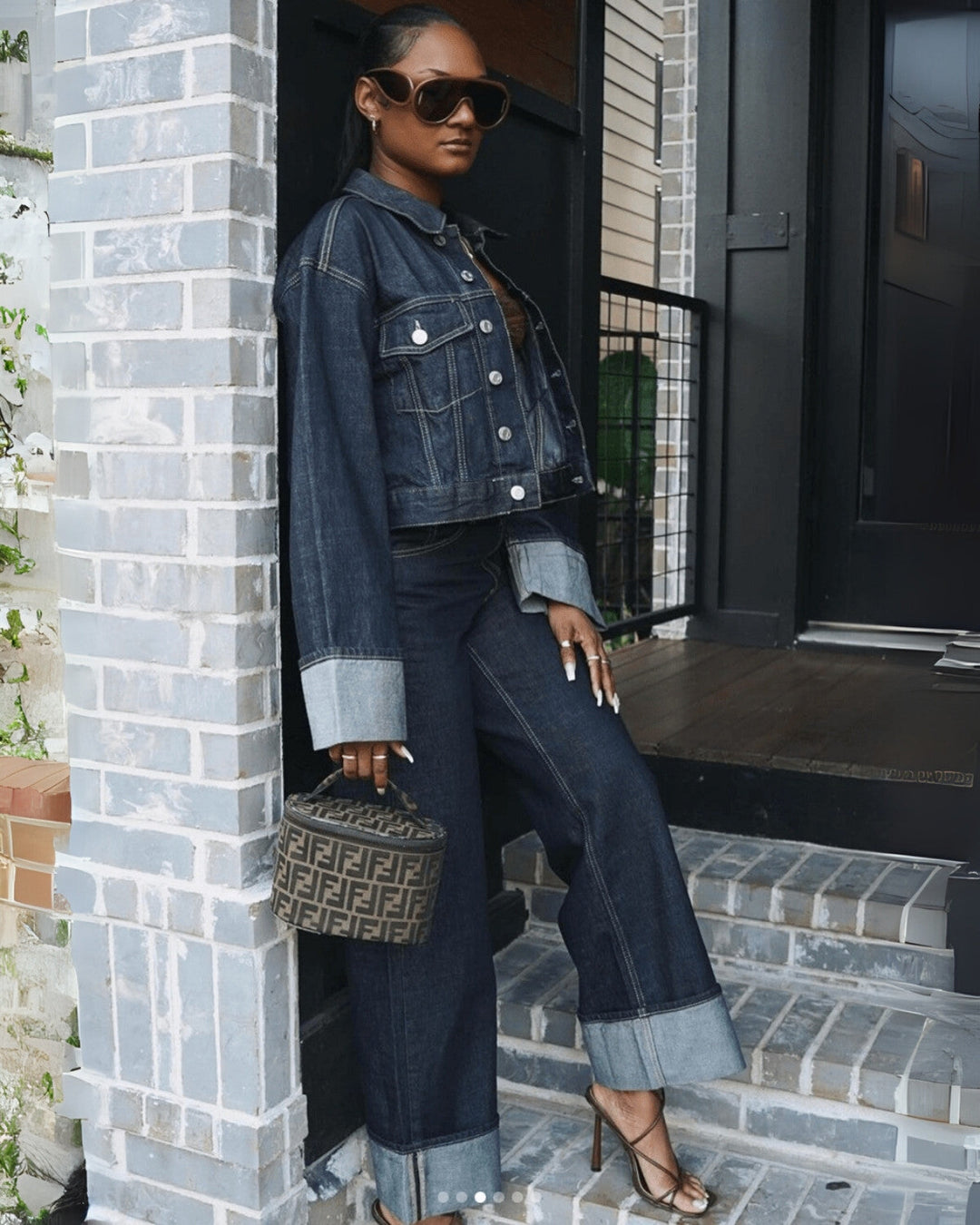 Sahari - Damen Tweedeliges Set | Denim, Stilvoll und Komfortabel