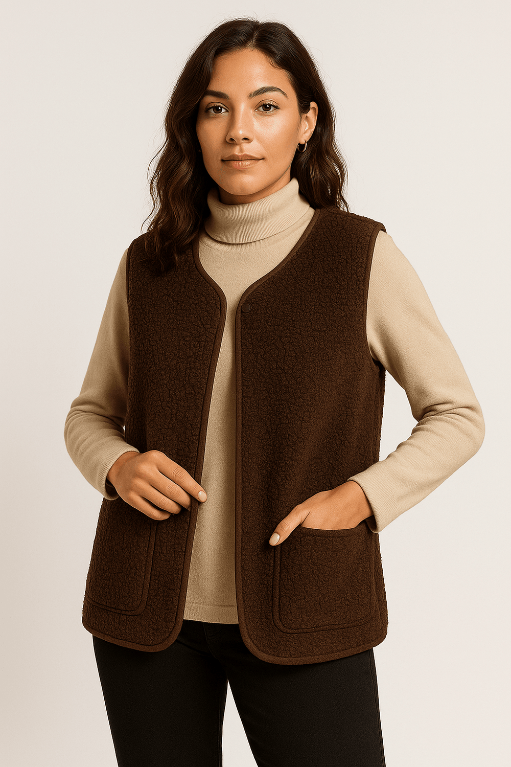 Sahari - Damen Weste | Plüsch, Elegant, Vielseitig