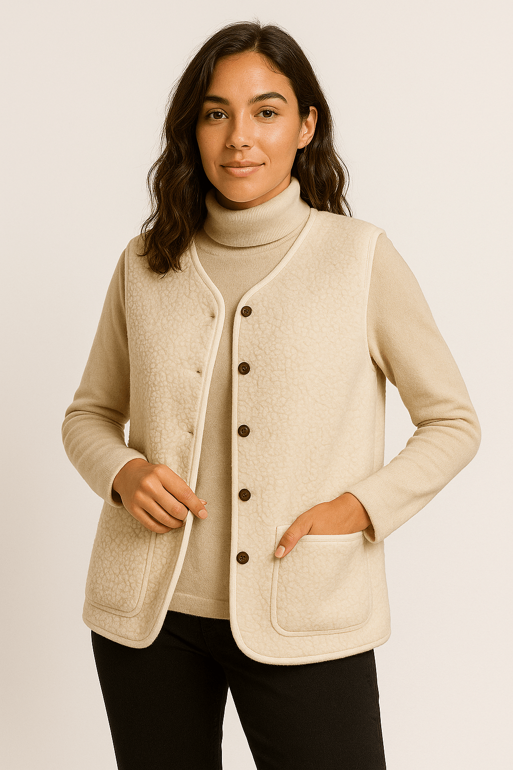 Sahari - Damen Weste | Plüsch, Elegant, Vielseitig