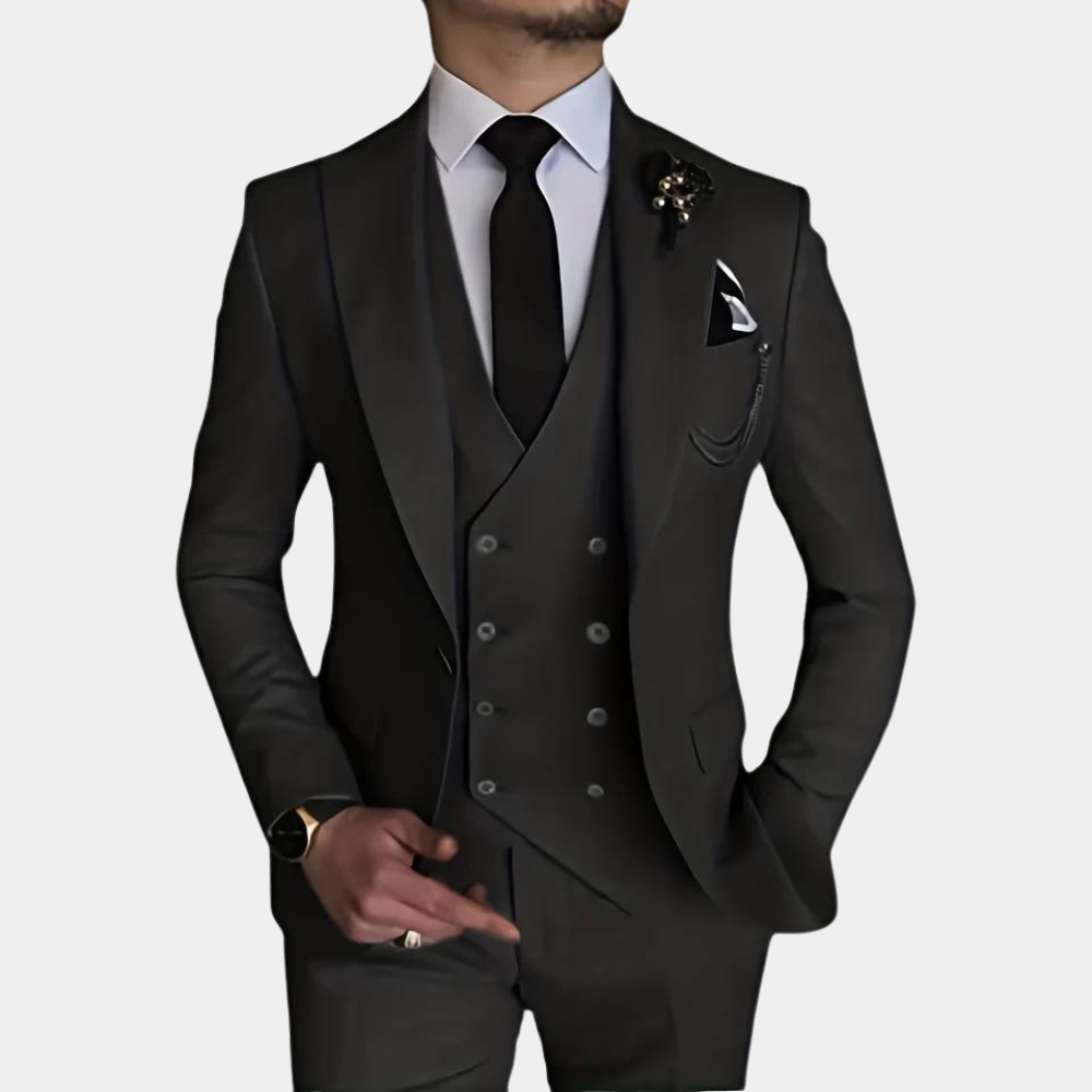 Sahari - Herren Anzug | 3-teilig, Slim Fit, Hochwertige Baumwollmischung