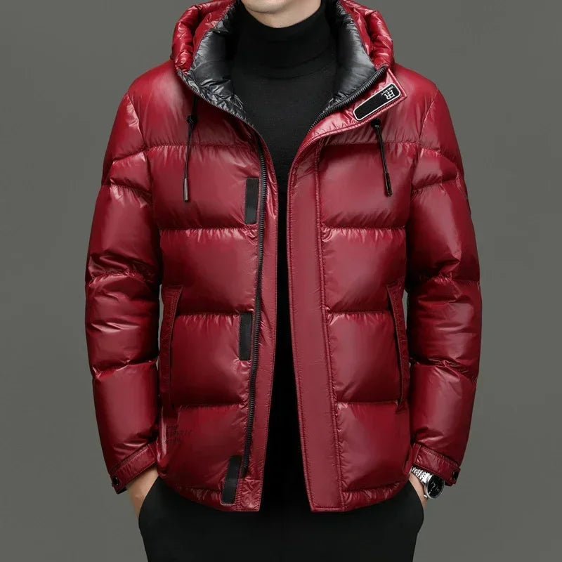 Sahari - Herren Daunenjacke | Klassischer Stil, Mit Kapuze, Wintertauglich