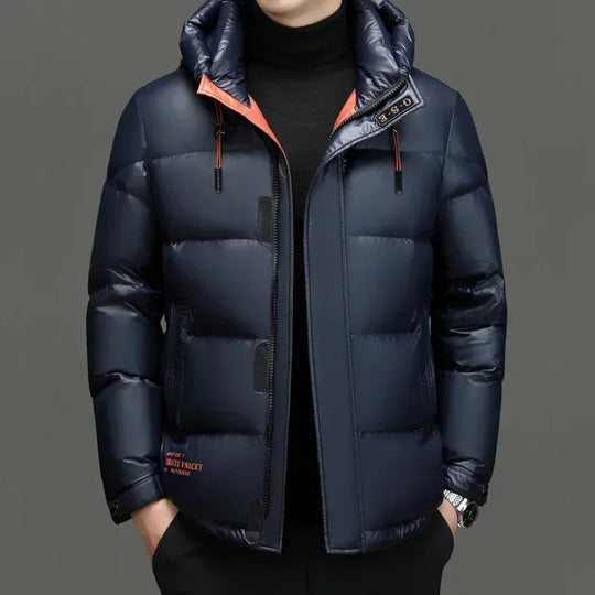 Sahari - Herren Daunenjacke | Klassischer Stil, Mit Kapuze, Wintertauglich