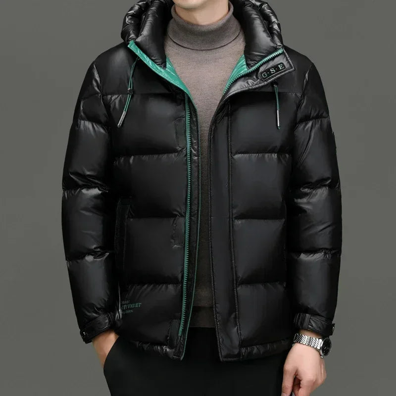 Sahari - Herren Daunenjacke | Klassischer Stil, Mit Kapuze, Wintertauglich