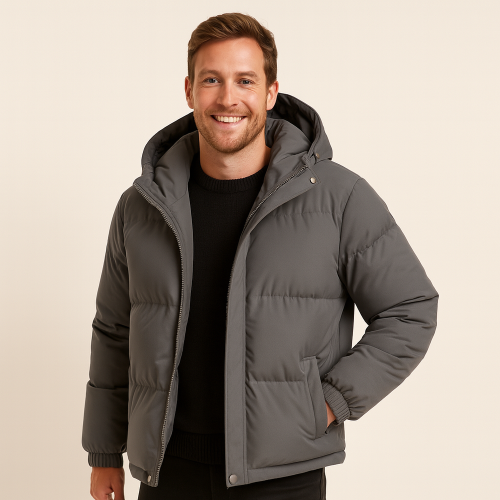Sahari - Herren Jacke | Isoliert, Pufferdesign, Mit Kapuze