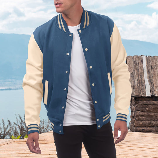 Sahari - Herren Jacke | Sportlich, Hochwertiger Stoff, Kontrastierende Ärmel