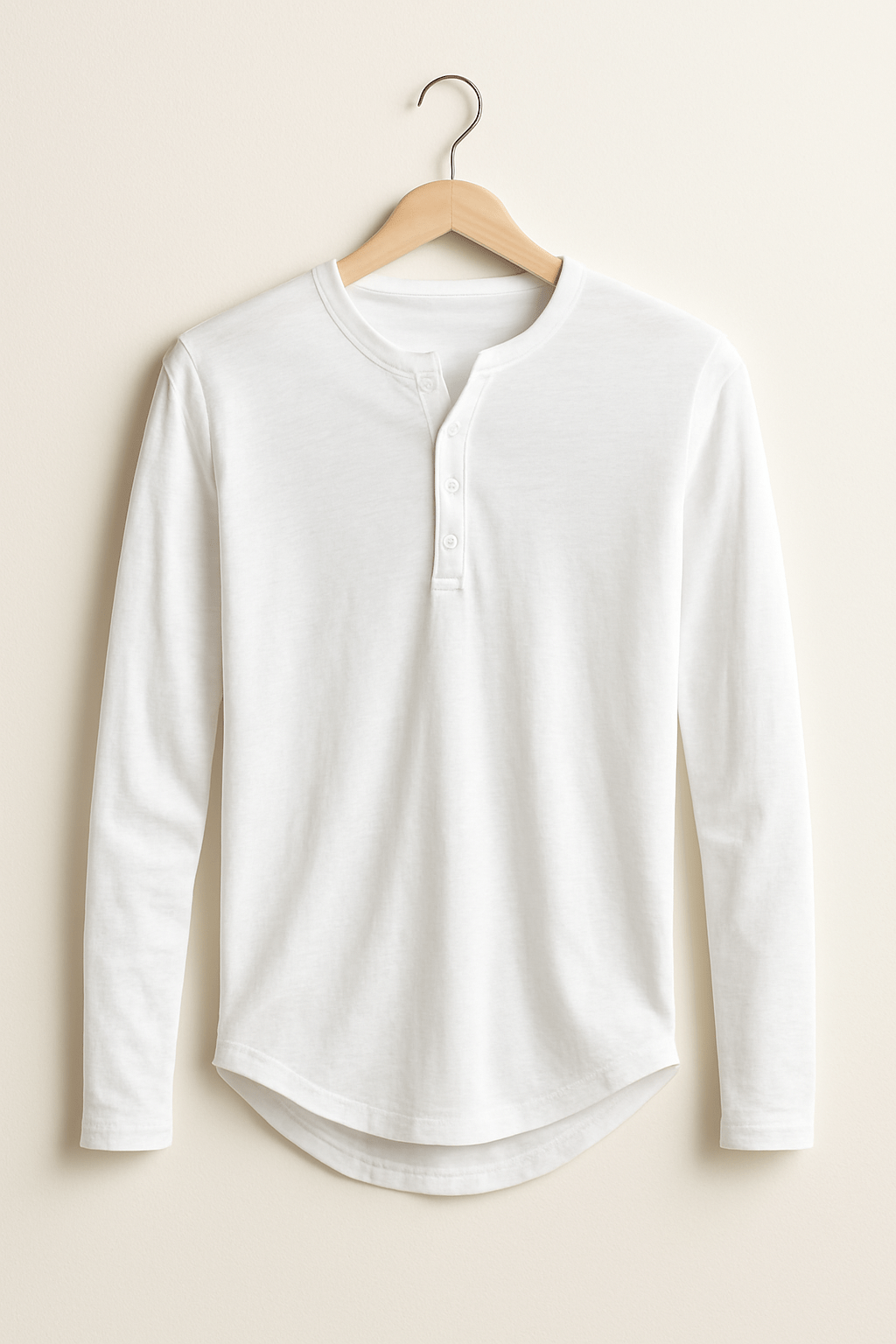 Sahari - Herren Langarmshirt | Klassische Knopfleiste, Bequemer Schnitt, Leicht Meliert