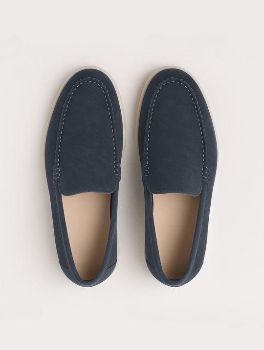 Sahari - Herren Loafers | Wildleder, Weiße Sohle, Modern