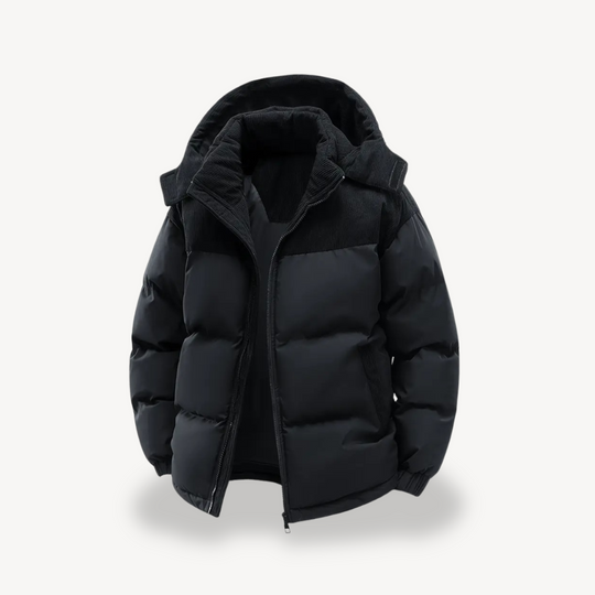 Sahari - Herren Pufferjacke | Isoliert, Cord-Haube, Modernes Design, Winter