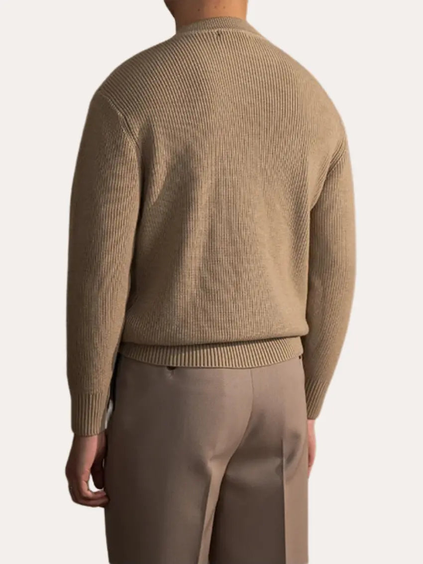 Sahari - Herren Pullover | Gerippt, O-Hals, Hochwertiges Material