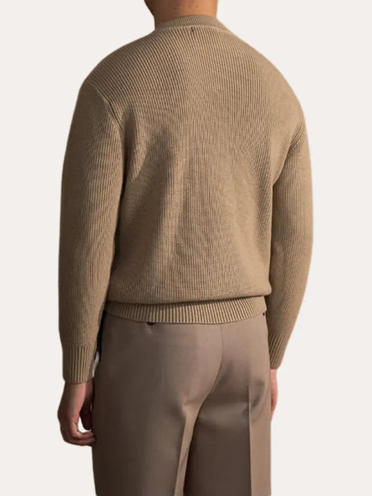 Sahari - Herren Pullover | Gerippt, O-Hals, Hochwertiges Material