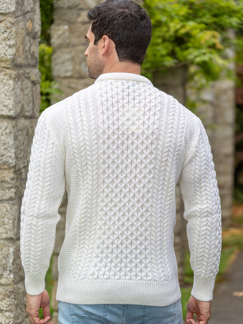 Sahari - Herren Pullover | Kabelstrick, 100% Merinowolle, Atmungsaktiv