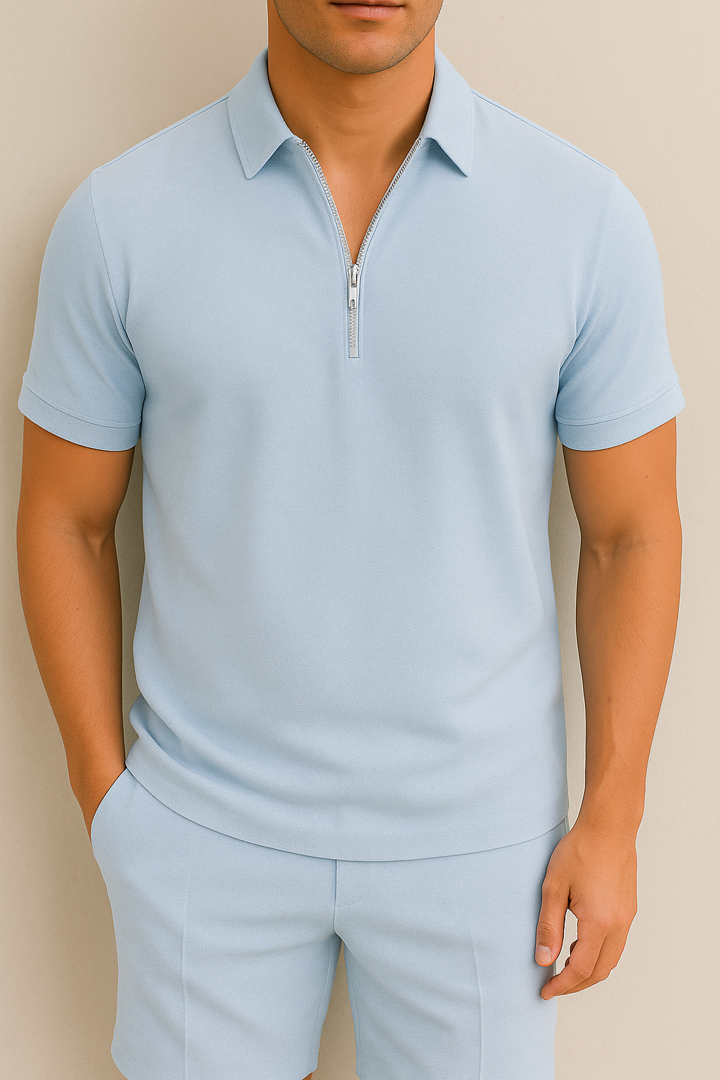 Sahari - Herren Set | Polo und Shorts, Pflegeleichte Passform, Atmungsaktiv