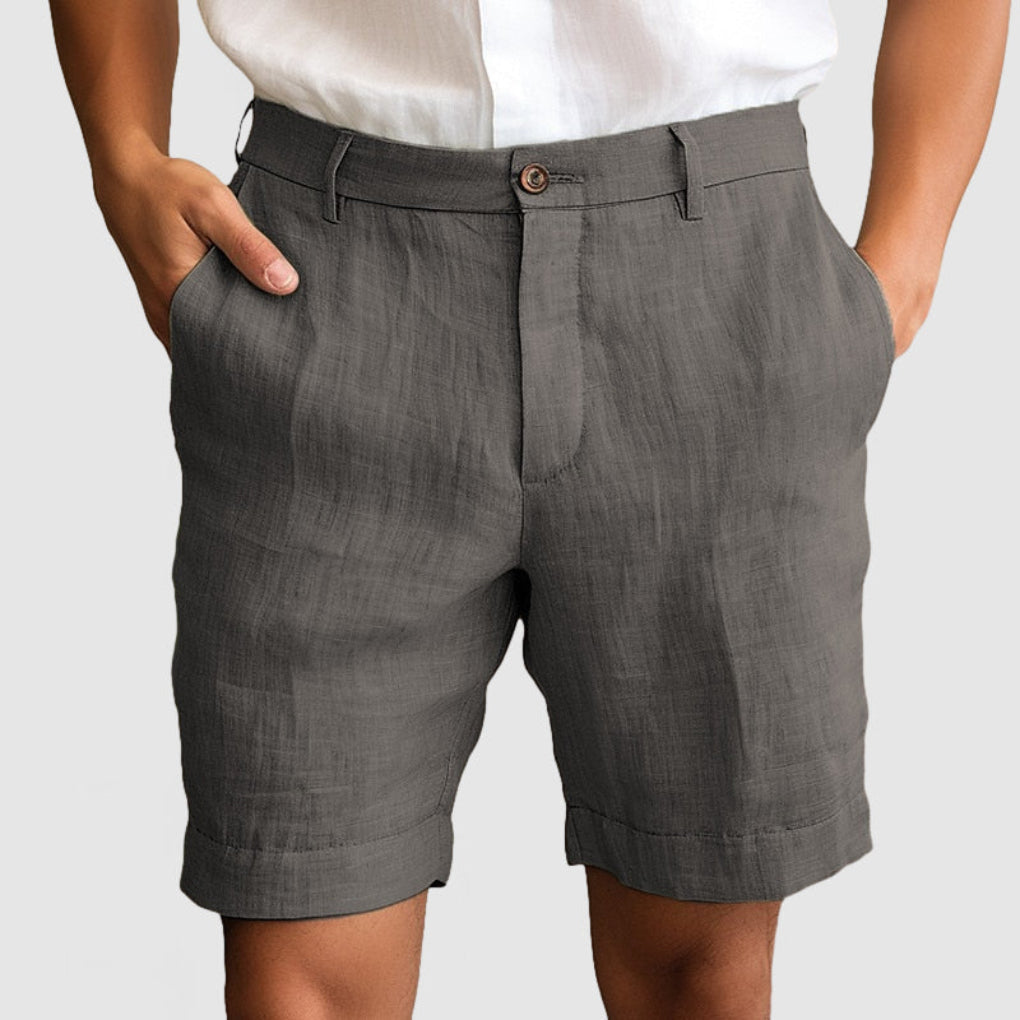Sahari - Herren Shorts | Atmungsaktive Baumwoll-Leinen-Mischung, Lässiger Stil