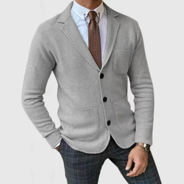 Sahari - Herren Strickblazer | Luxuriös, Atmungsaktiv, Eleganter Schnitt