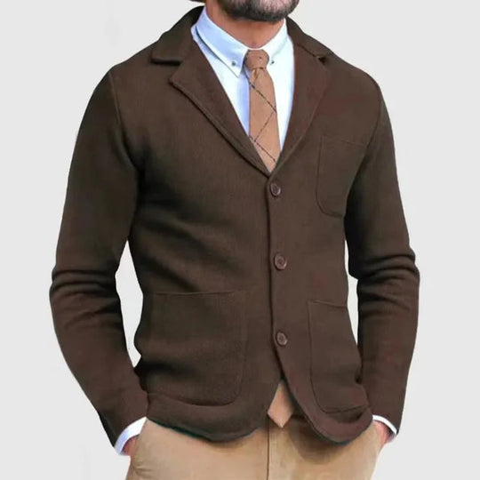 Sahari - Herren Strickblazer | Luxuriös, Atmungsaktiv, Eleganter Schnitt