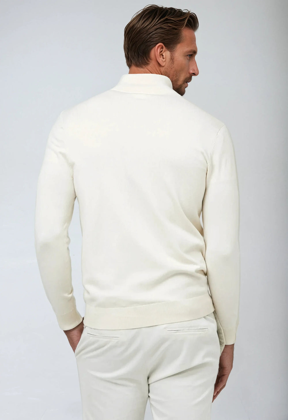 Sahari - Herren Sweatshirt | Baumwollmischung, Halber Reißverschluss