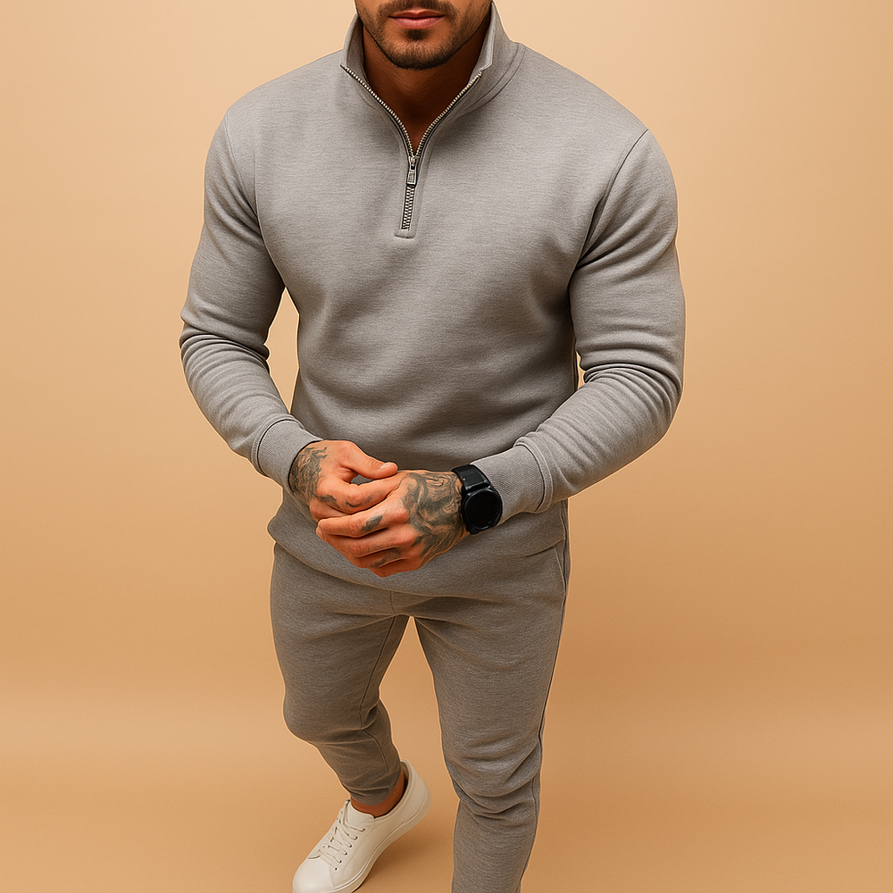 Sahari - Herren Trainingsanzug | Halb-Zip Sweatshirt, Jogger Pants, Atmungsaktiv