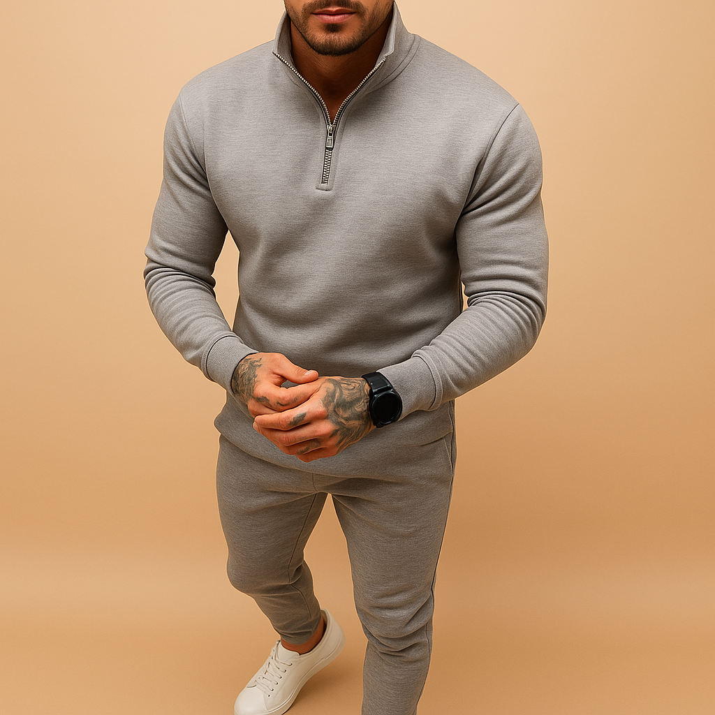 Sahari - Herren Trainingsanzug | Halb-Zip Sweatshirt, Jogger Pants, Atmungsaktiv