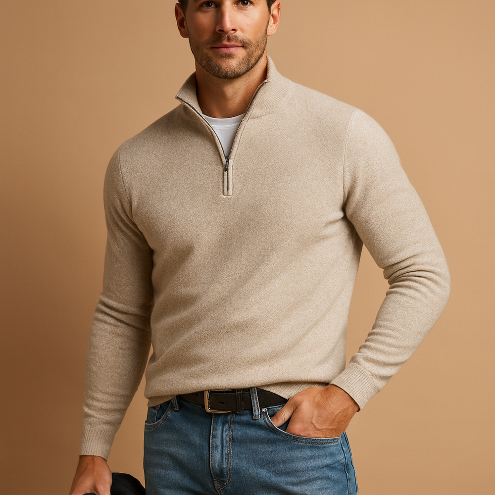 Sahari - Herren Pullover | Komfortabel, Vielseitig, Mit Reißverschluss