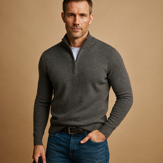 Sahari - Herren Pullover | Komfortabel, Vielseitig, Mit Reißverschluss