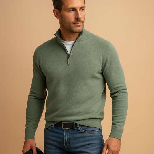 Sahari - Herren Pullover | Komfortabel, Vielseitig, Mit Reißverschluss