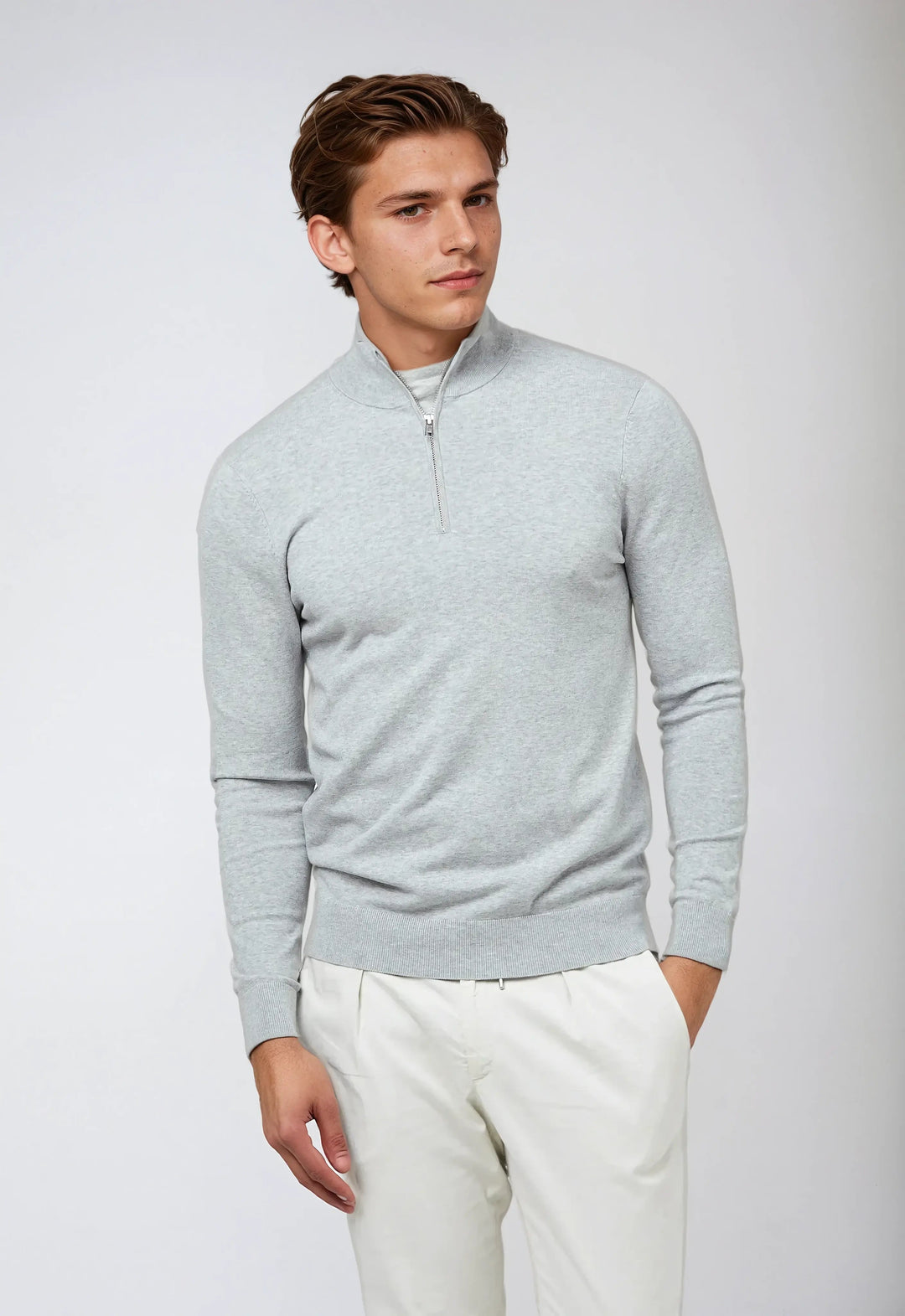 Sahari Herrenpullover | Baumwollmischung, Minimalistisch 0