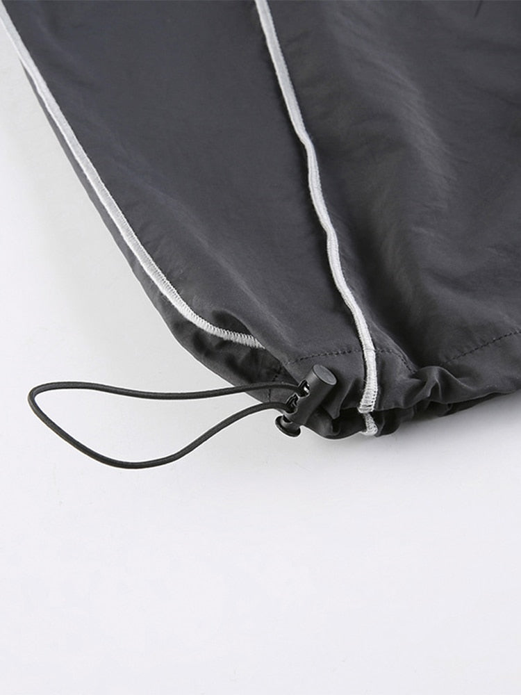 Sahari – Baggy Hose mit Low Waist und weitem Bein