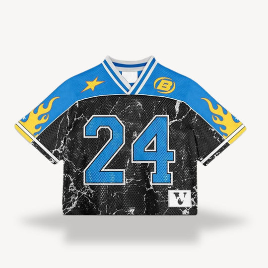 Sahari – Retro-Fußballshirt mit Vintage-Print